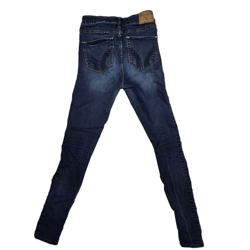 Hollister Super Skinny High Rise Jeans Women's W25 L31‎ Blue Denim